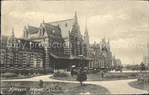 Nijmegen Station Pferdekutsche Kat. Nimwegen Nijmegen