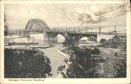 Nijmegen Waalbrug Lastkahn Kat. Nimwegen Nijmegen