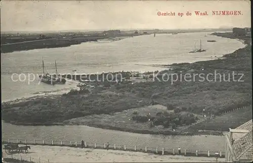 Nijmegen Waal Segelschiffe  Kat. Nimwegen Nijmegen