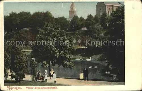 Nijmegen Vijver Kronenburgerpark Kat. Nimwegen Nijmegen