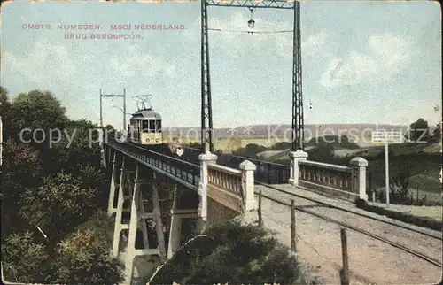 Nijmegen Omstr. Mool Nederland Brug Bergspoor Strassenbahn Kat. Nimwegen Nijmegen