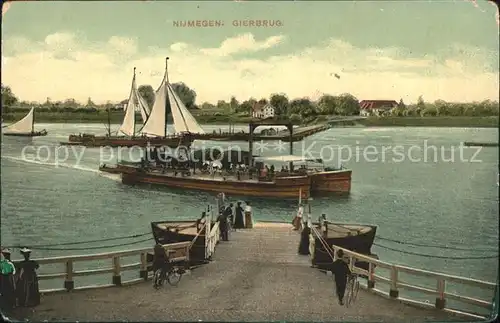 Nijmegen Gierbrug Faehre Kat. Nimwegen Nijmegen