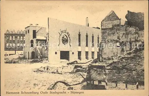 Nijmegen Harmonie Schouwburg Oude Stadsgracht Kat. Nimwegen Nijmegen