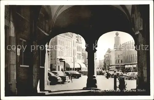 Nijmegen Doorkijkje Groote Markt  Kat. Nimwegen Nijmegen