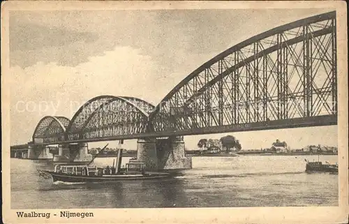 Nijmegen Waalbrug Dampfer Kat. Nimwegen Nijmegen