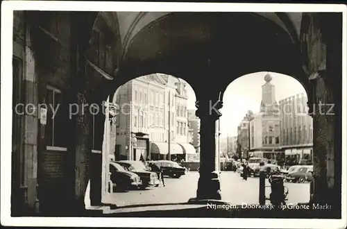 Nijmegen Doorkijkje Groote Markt Kat. Nimwegen Nijmegen