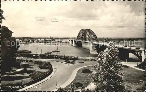 Nijmegen Waalbrug Schiffe Kat. Nimwegen Nijmegen