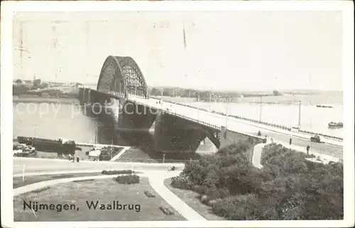 Nijmegen Waalbrug Schiffe Kat. Nimwegen Nijmegen