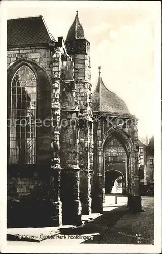 Nijmegen Groote Kerk hoofdingang Kat. Nimwegen Nijmegen