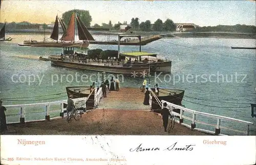 Nijmegen Gierbrug Faehre Kat. Nimwegen Nijmegen