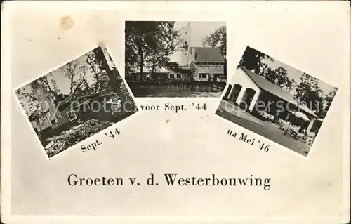 Oosterbeek Westerbouwing Sept. 44 Mei 46 Kat. Oosterbeek