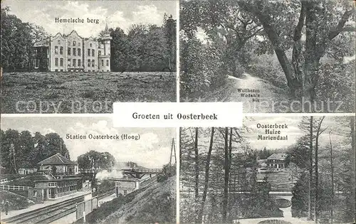 Oosterbeek Hemelsche berg Huize Mariendaal Station  Kat. Oosterbeek