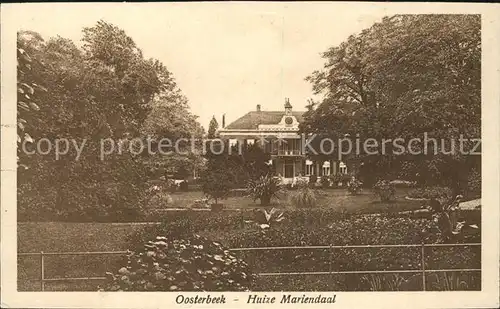 Oosterbeek Huize Mariendaal Kat. Oosterbeek