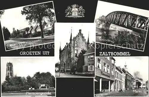 Zaltbommel Plantsoengezicht Spoorbrug Markt Rossumhuis Kat. Zaltbommel