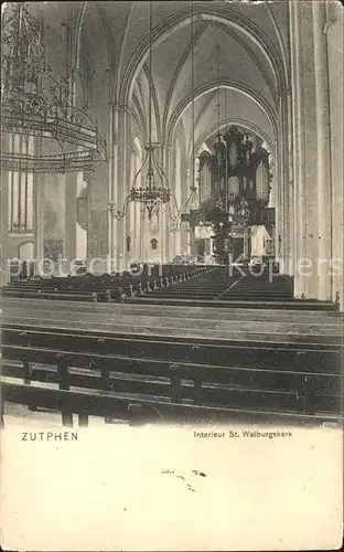 Zutphen Interieur St. Walburgskerk Kat. Zutphen