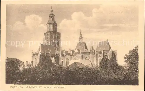 Zutphen Groote St. Walburgkerk Kat. Zutphen