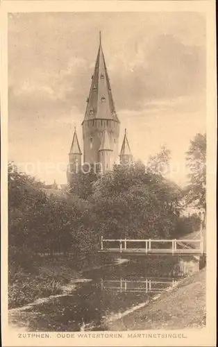 Zutphen Oude Watertoren Martinetsingel Kat. Zutphen