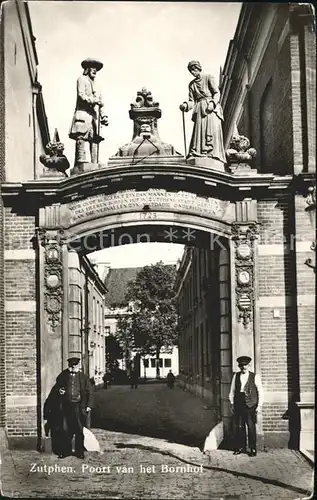 Zutphen Poort van het Bornhof Kat. Zutphen