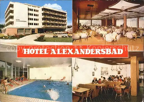 Bad Alexandersbad Hotel Schwimmbad Speisesaal Kat. Bad Alexandersbad