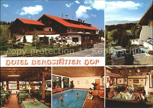 Immenstadt Allgaeu Hotel Gaststaette Bergstaetter Hof Kat. Immenstadt i.Allgaeu