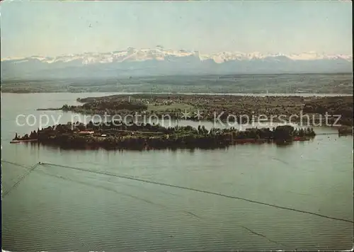 Mainau Fliegeraufnahme Schweizer Alpen Saentis Kat. Konstanz