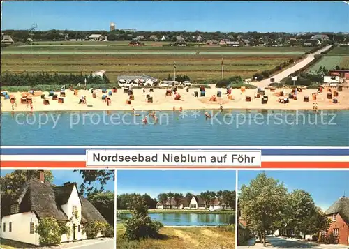 Nieblum Strand Teilansichten / Nieblum Insel Foehr /Nordfriesland LKR