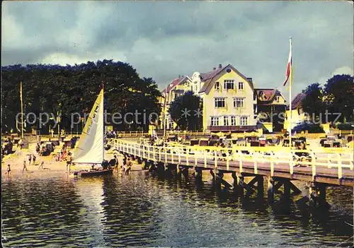 Wyk Foehr Mittelbruecke Segelboot Kat. Wyk auf Foehr