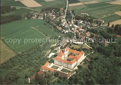 Roggenburg Schwaben Fliegeraufnahme Kloster Westansicht / Roggenburg /Neu-Ulm LKR