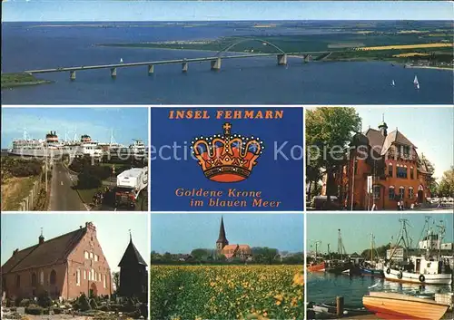 Fehmarn Bruecke Kirche Segelboote Faehre Kat. Fehmarn