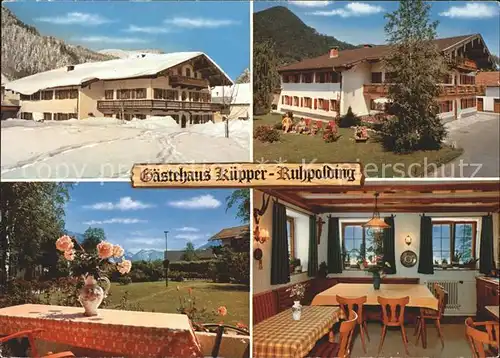 Ruhpolding Gaestehaus Kuepper Skispuren Kat. Ruhpolding