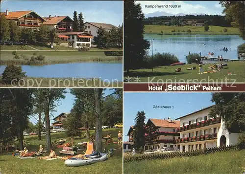 Pelham Oberbayern Hotel Seeblick Kampenwald Gaestehaus Liegewiese Kat. Bad Endorf