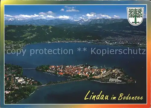 Lindau Bodensee Fliegeraufnahme Kat. Lindau (Bodensee)
