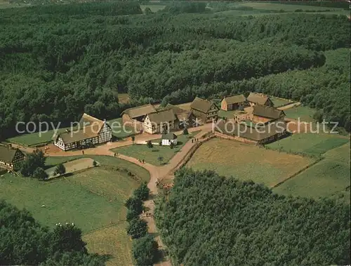 Kommern Mechernich Rheinisches Freilichtmuseum Fliegeraufnahme Kat. Mechernich