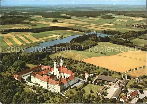 Neu Ulm Kloster Roggenburg Fliegeraufnahme Kat. Neu Ulm