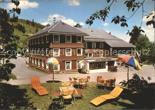 Neuglashuetten Hotel Gruener Baum Gartenterrasse Kat. Feldberg (Schwarzwald)