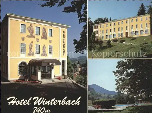 St Anton Jessnitz Hotel Restaurant Winterbach Schwimmbad Kat. St. Anton an der Jessnitz