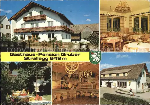Strallegg Gasthaus Pension Gruber Gastraeume Garten Kat. Strallegg