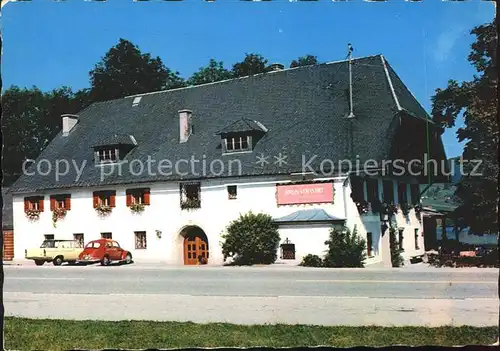 Fuschl See Salzkammergut Gasthof Pension Brunner Kat. Fuschl am See