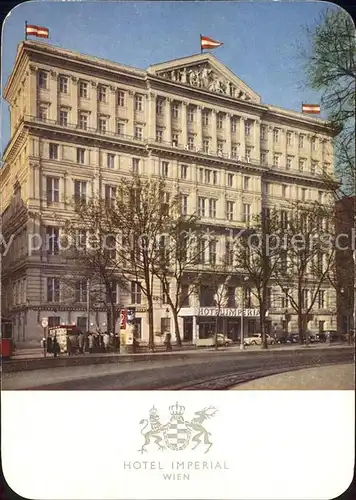 Wien Hotel Imperial Kat. Wien