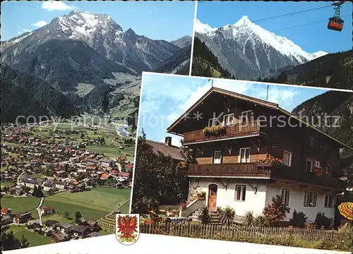 Mayrhofen Zillertal Haus Waidmannsheil Panorama Seilbahn Kat. Mayrhofen