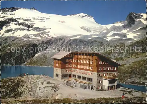 Rudolfshuette am Weissee mit Granatspitzen Sonnblick Hochfilleck Kat. Uttendorf