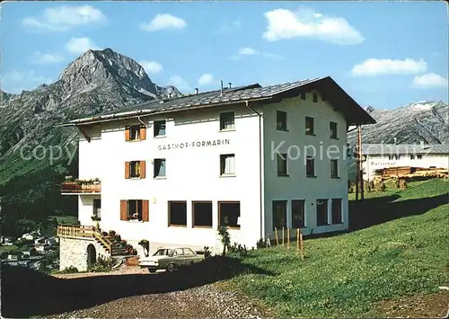 Lech Vorarlberg Gasthaus Pension Formarin Kat. Lech