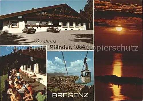 Bregenz Vorarlberg Berghaus Pfaender Terrasse Bodensee Kat. Bregenz