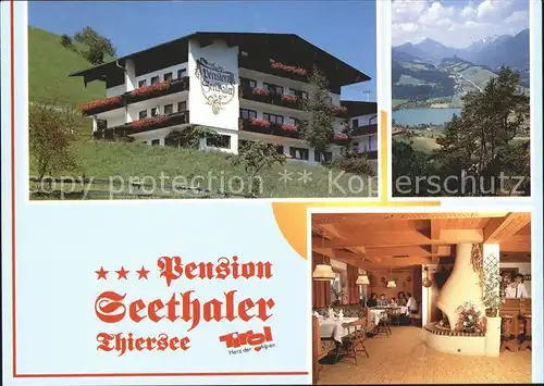 Thiersee Pension Seethaler Gastraum Kat. Thiersee