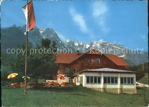 Kuchl Gasthaus zur Schoenen Aussicht mit Hohem Goell Kat. Kuchl