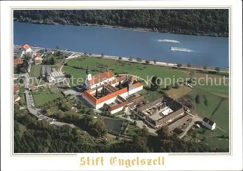 Engelhartszell Donau Oberoesterreich Stift Engelszell Fliegeraufnahme Kat. Engelhartszell