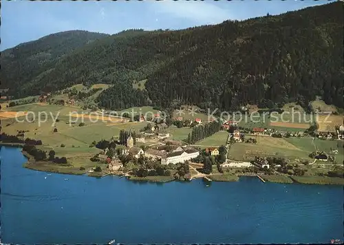 Ossiach am Ossiachersee Fliegeraufnahme Kat. Ossiach