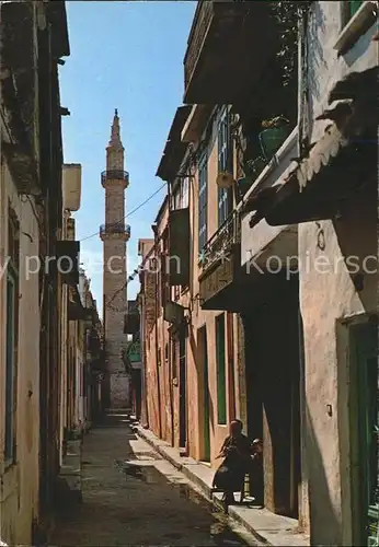 Rethymno Kreta Malerische Strasse Kat. Rethymno