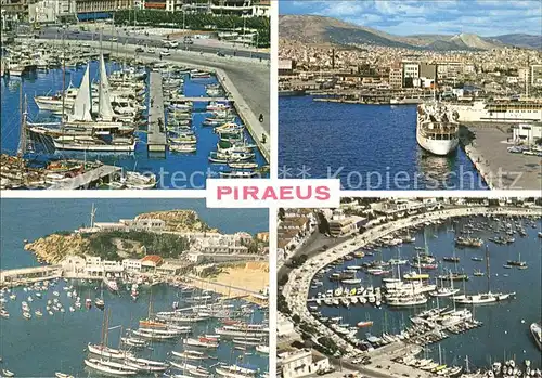 Piraeus Hafen Segelyachten Faehrschiff Kat. Piraeus