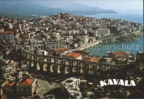 Kavala Cavala Stadtansicht Viadukt Kat. Kavala